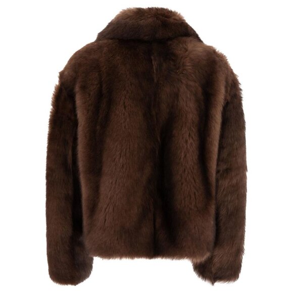 B&W Shearling Coat Tag Size 40 Women - Picture 2 of 4